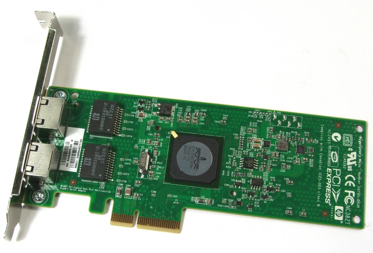 HP NC382T PCI Express DualPort Gigabit Server Adapter