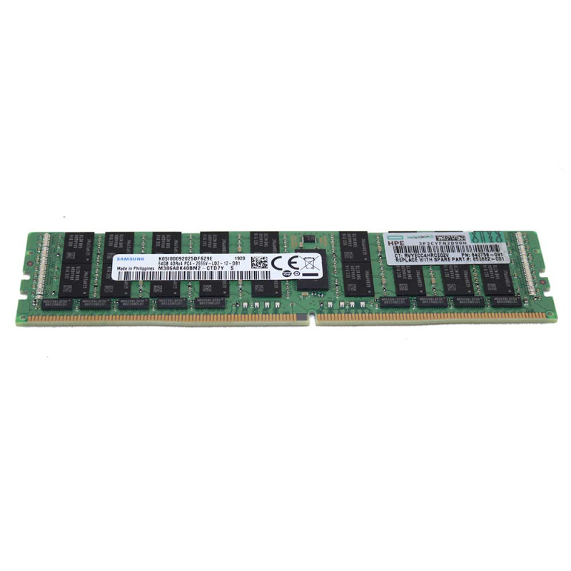 HPE 840759-091 64GB Quad Rank DDR4-2666 CL19 ECC Reg DDR4