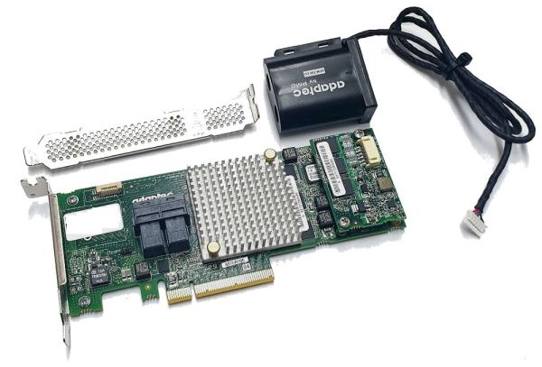 Adaptec 8805 8-portový interný radič SATA / SAS RAID 12G PCIe x8 3.0 1024 MB 1 GB