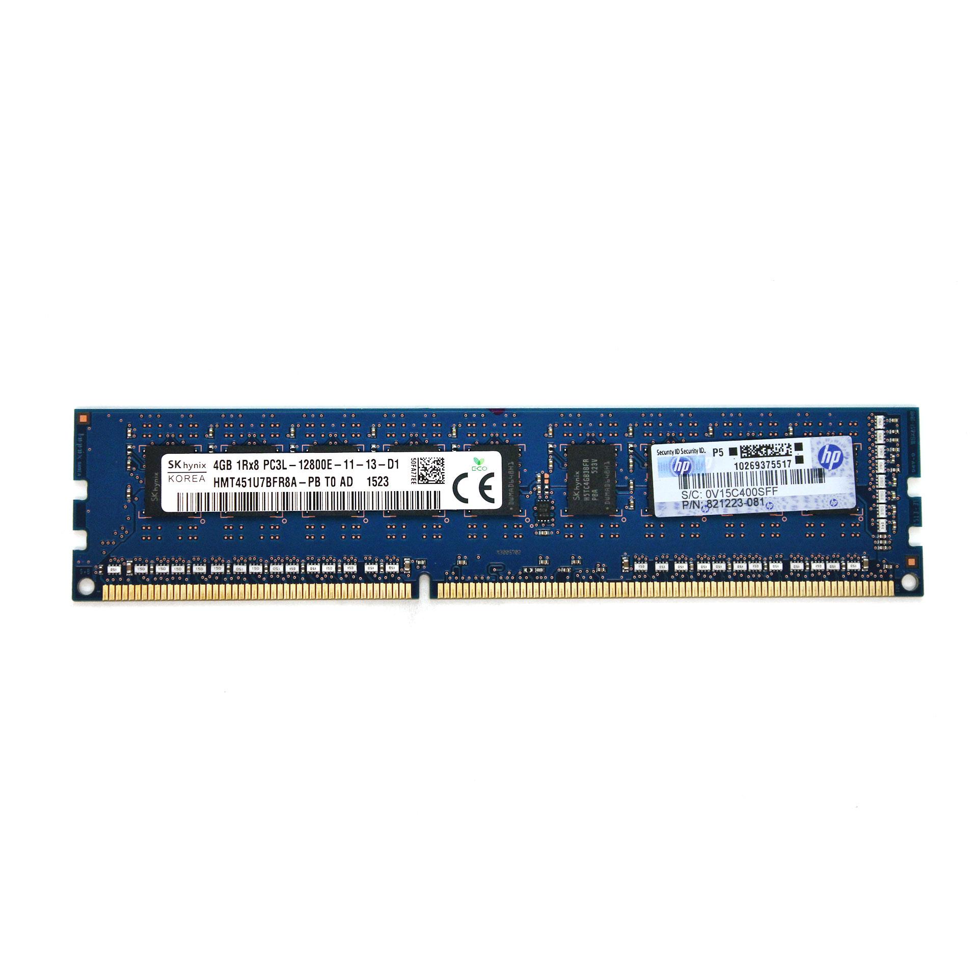 4GB PC3-12800E DDR3 1666MHz ECC Unbuffered